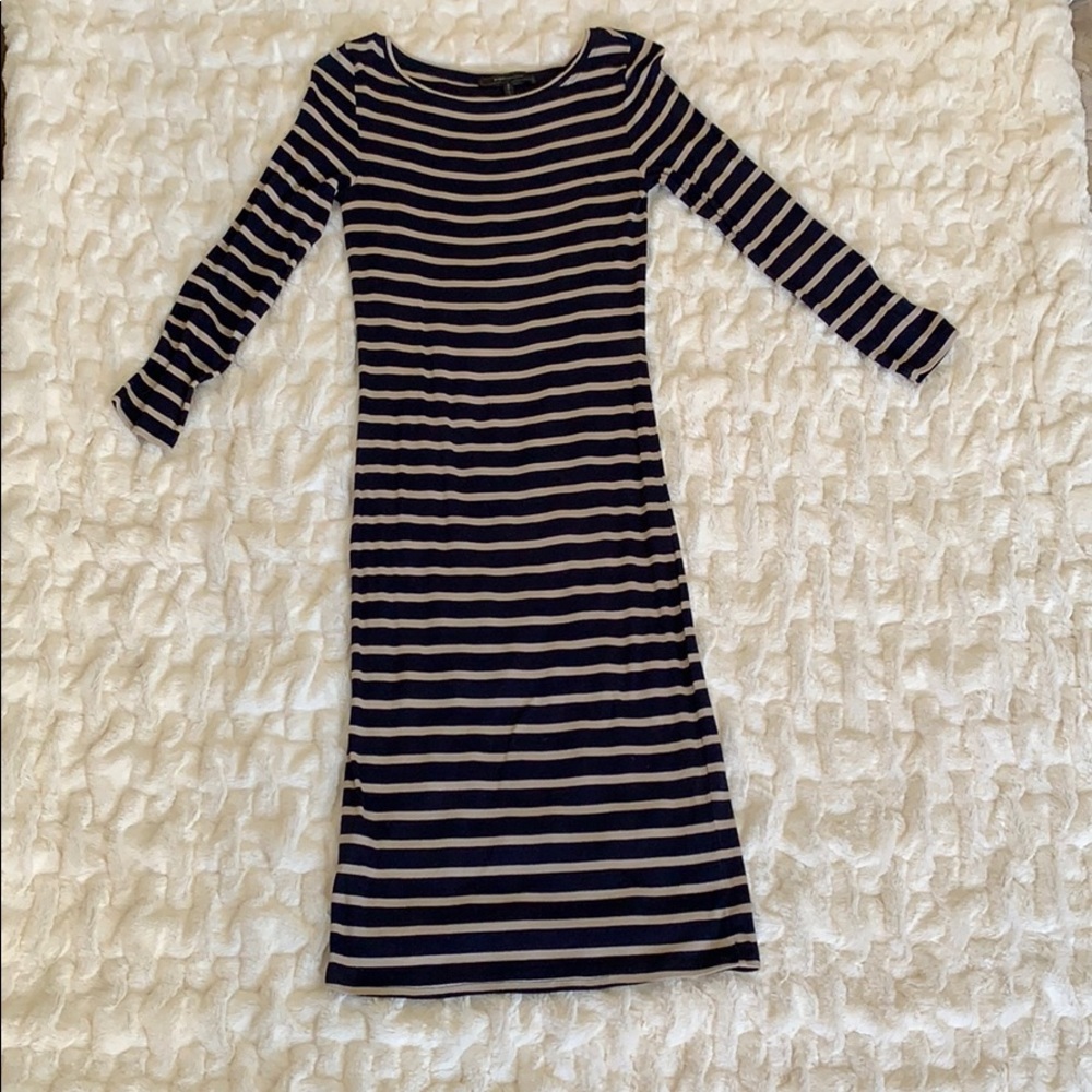 Bcbg stripped cotton dress
